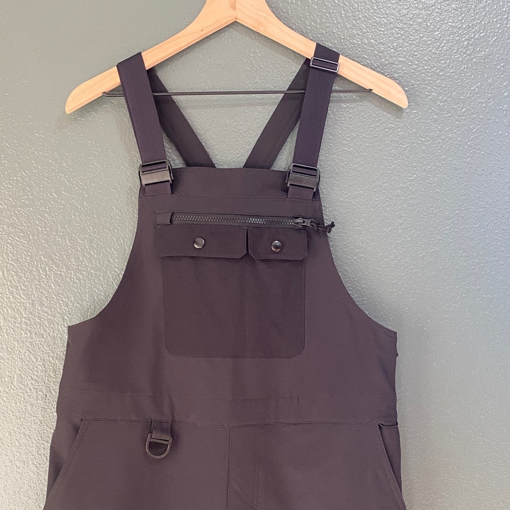 Stoic Women's Medium Wander Zip-Off Overalls  Black EUC SICZ2TA